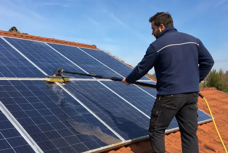 Nettoyage et entretien de panneaux solaires à Gresswiller